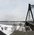 Вид с моста на правый берег, 29 января 2017