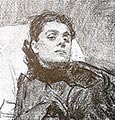 Илья Репин, портрет Э. Дузе, 1981 г.